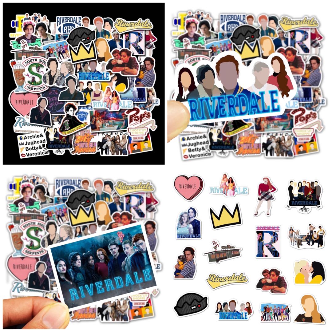 Sg Instock Riverdale Stickers 50pcs Set Tv Shows Mixed Luggage Laptop Skateboard Doodle Stickers Design Craft Others On Carousell