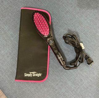 【近全新✨】simply straight 電動直髮梳 魔力順髮梳 負離子梳子 直髮梳
