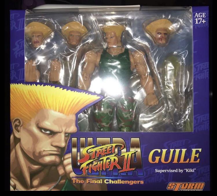 Original Storm Toys Guile-Figura Ultra Street Fighter II, modelo Street  Fighter, brinquedo colecionável, presente de aniversário, 15cm