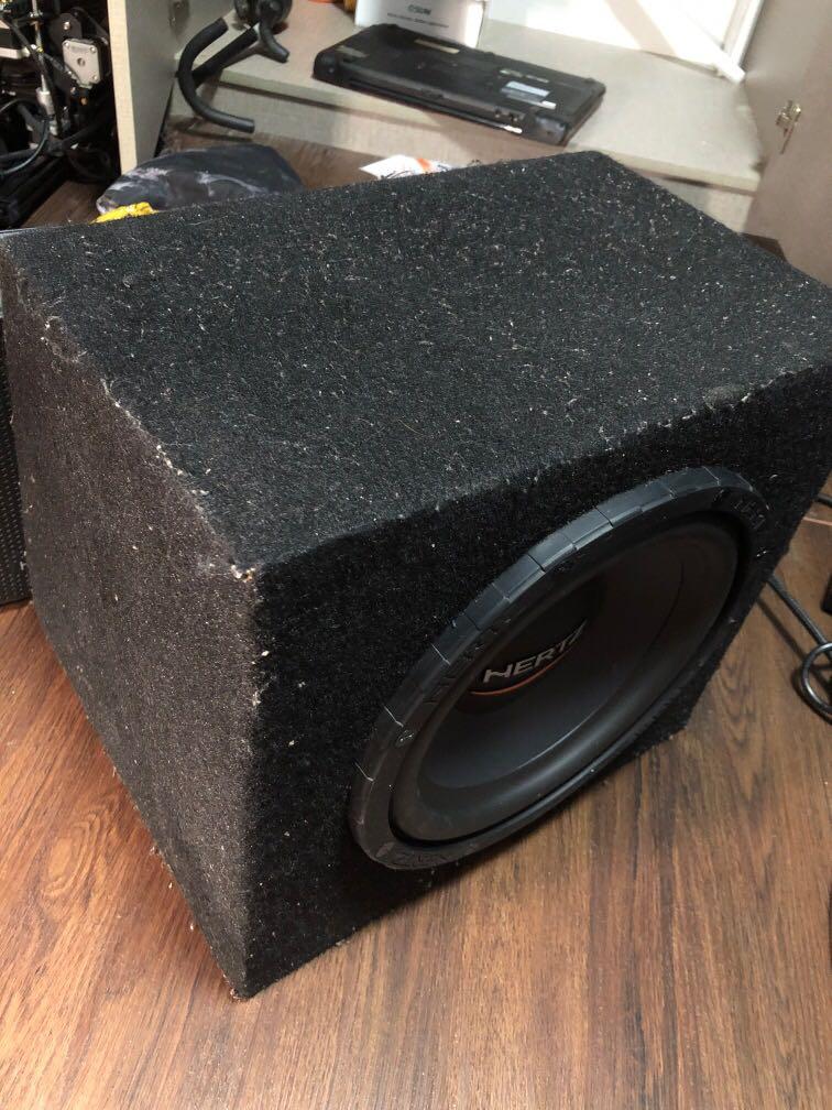Vil læser Sult Hertz 10 inch Subwoofer, Car Accessories, Accessories on Carousell