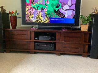 Teak TV Console
