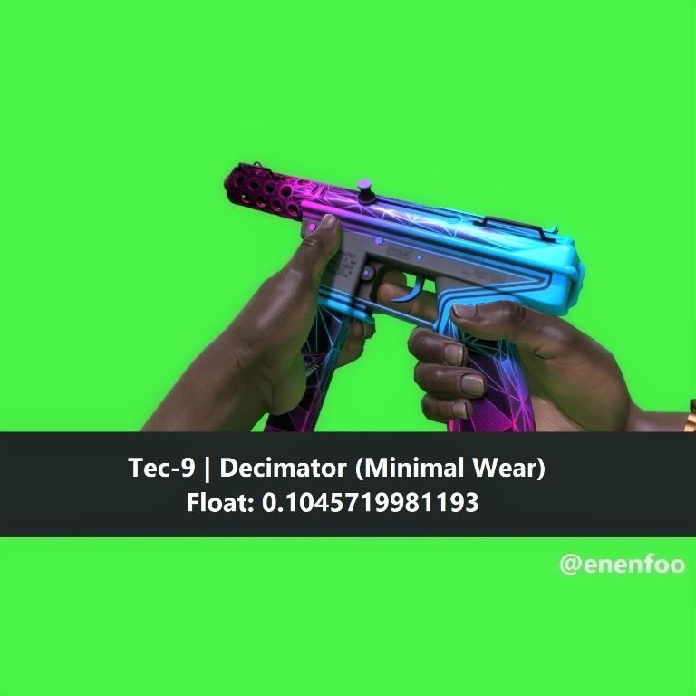 Tec 9 Decimator Mw Minimal Wear Csgo Skins Knife Blue Skin Purple Skin Toys Games Video Gaming In Game Products On Carousell - tec 9 roblox