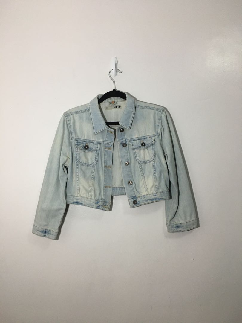 topshop cropped denim jacket