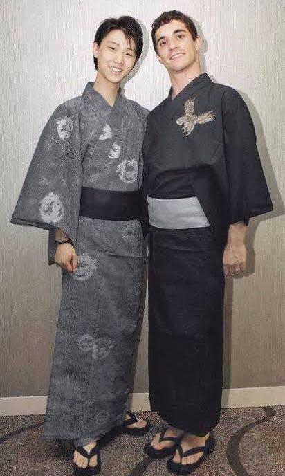 Men's Yukata Woven with dyed yarn and Obi belt set [wn-13] – 風香きもの