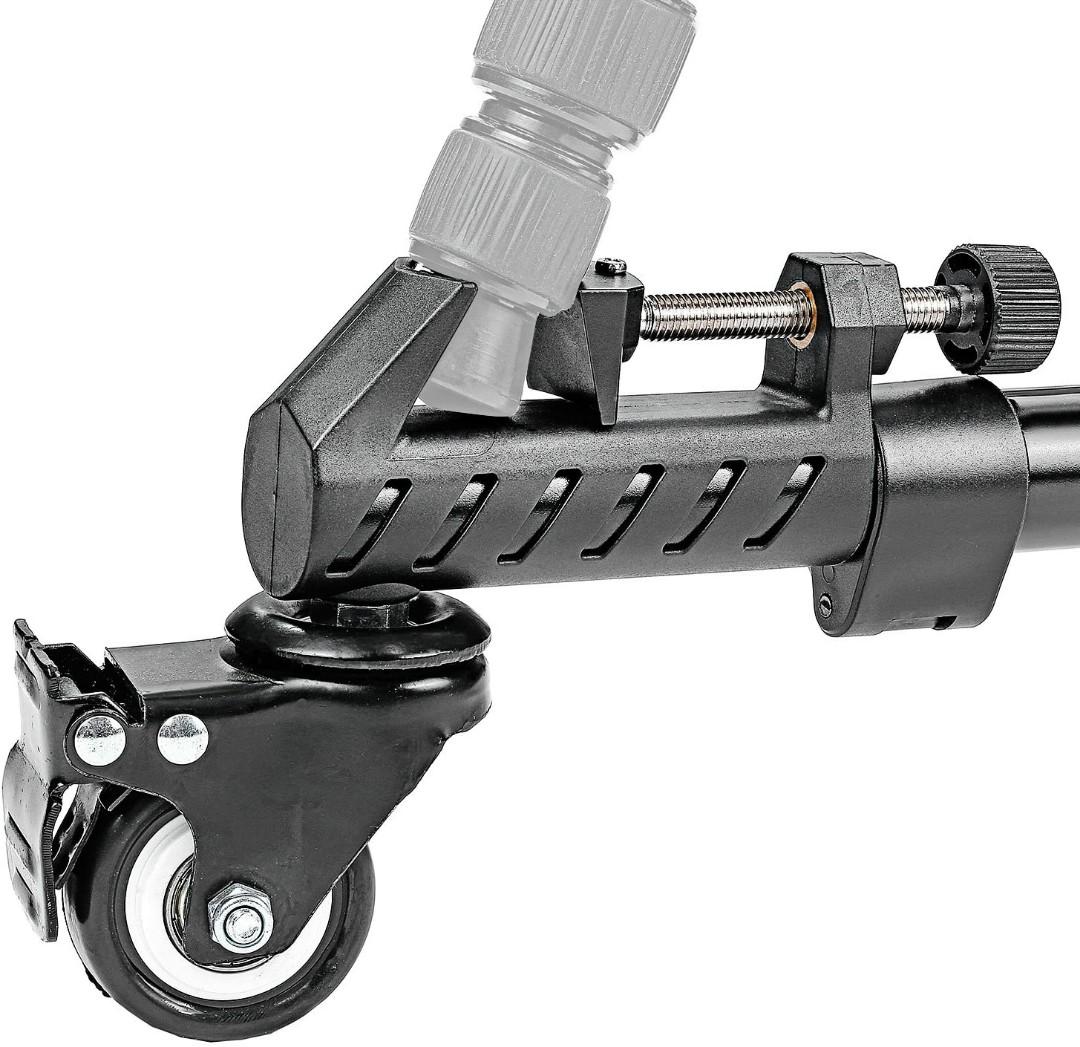 Tripod Dolly, Neewer Photography Professional Heavy Duty Tripod Dolly with Rubber Wheels and