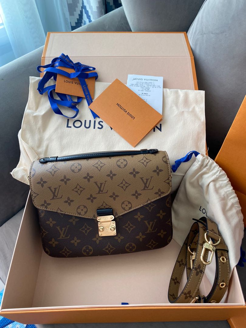 Authentic Brand New Louis Vuitton Pochette Métis Monogram Reverse