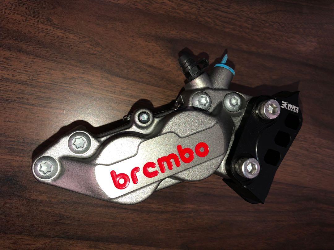 Yamaha R15 V3 AUTHENTIC Brembo P4 30/34 Titanium Caliper + WR3 Bracket, Motorcycles, Motorcycle
