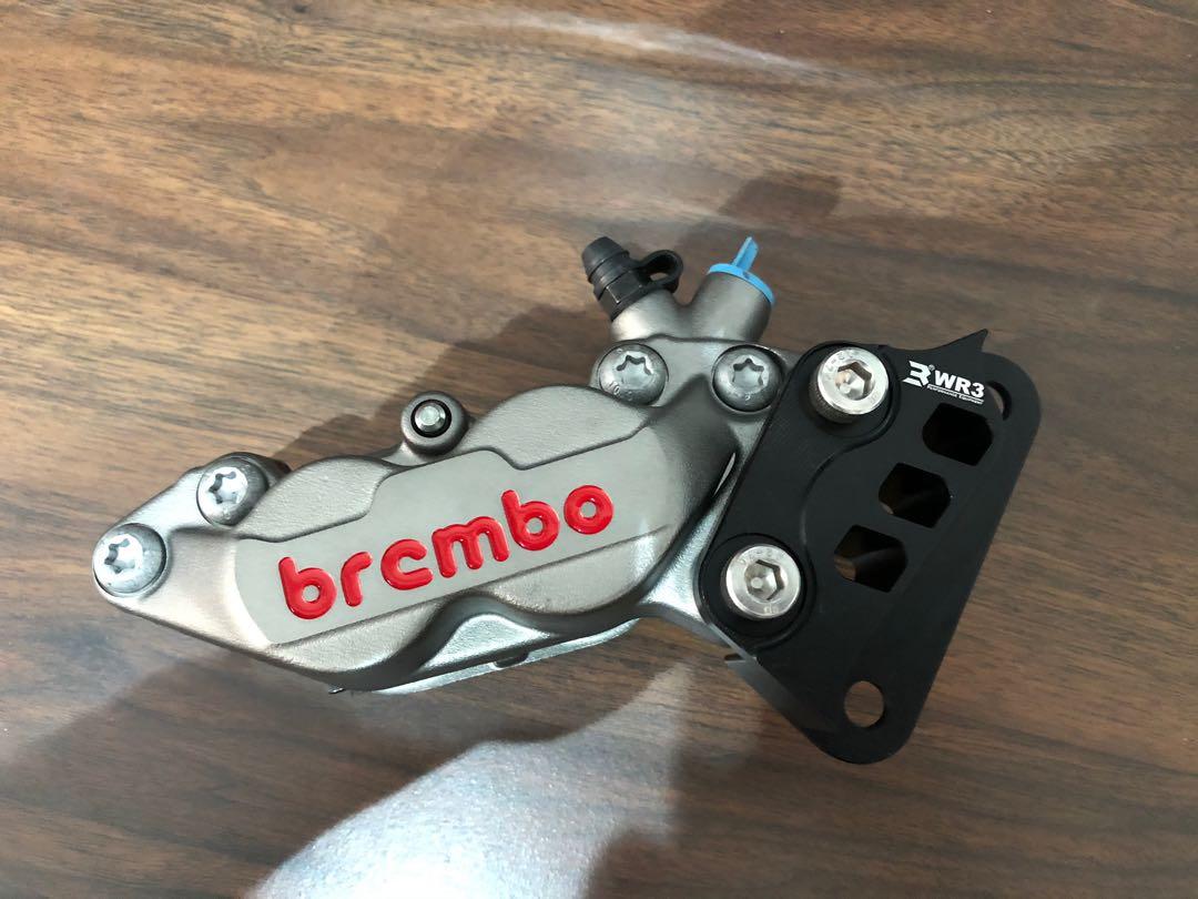 Yamaha R15 V3 AUTHENTIC Brembo P4 30/34 Titanium Caliper + WR3 Bracket, Motorcycles, Motorcycle
