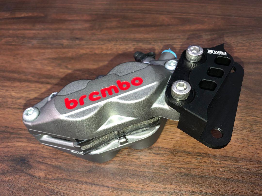 Yamaha R15 V3 AUTHENTIC Brembo P4 30/34 Titanium Caliper + WR3 Bracket, Motorcycles, Motorcycle