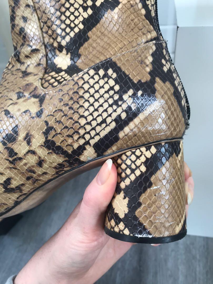 Zara on sale snake boots