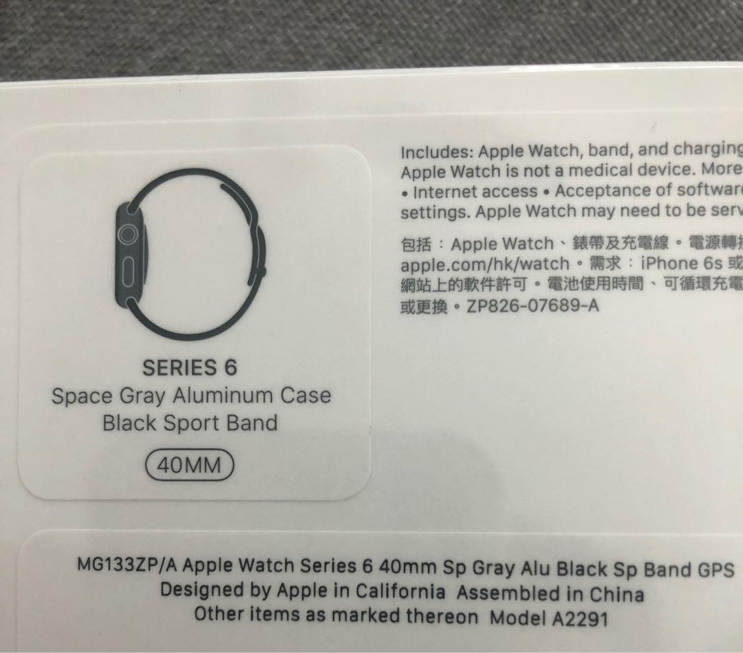 Apple Watch Series 6 40mm Space Grey Aluminium Case Black Sport Band Mobile Phones Tablets Others On Carousell