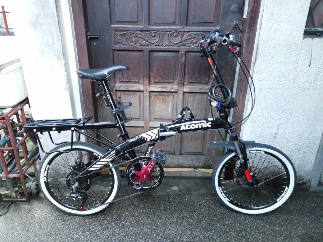 Atomic folding bike 20 Sports Equipment Bicycles Parts Bicycles on Carousell