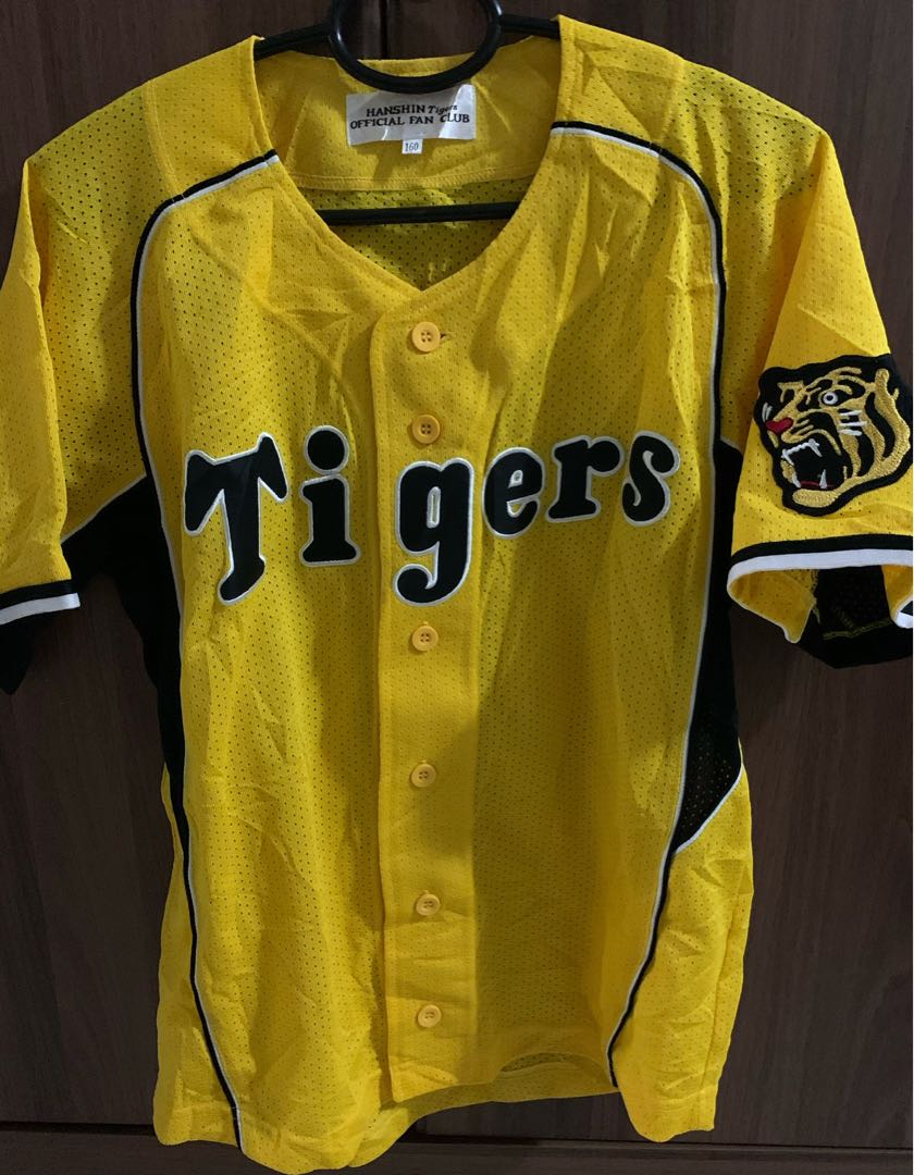 yellow baseball jersey