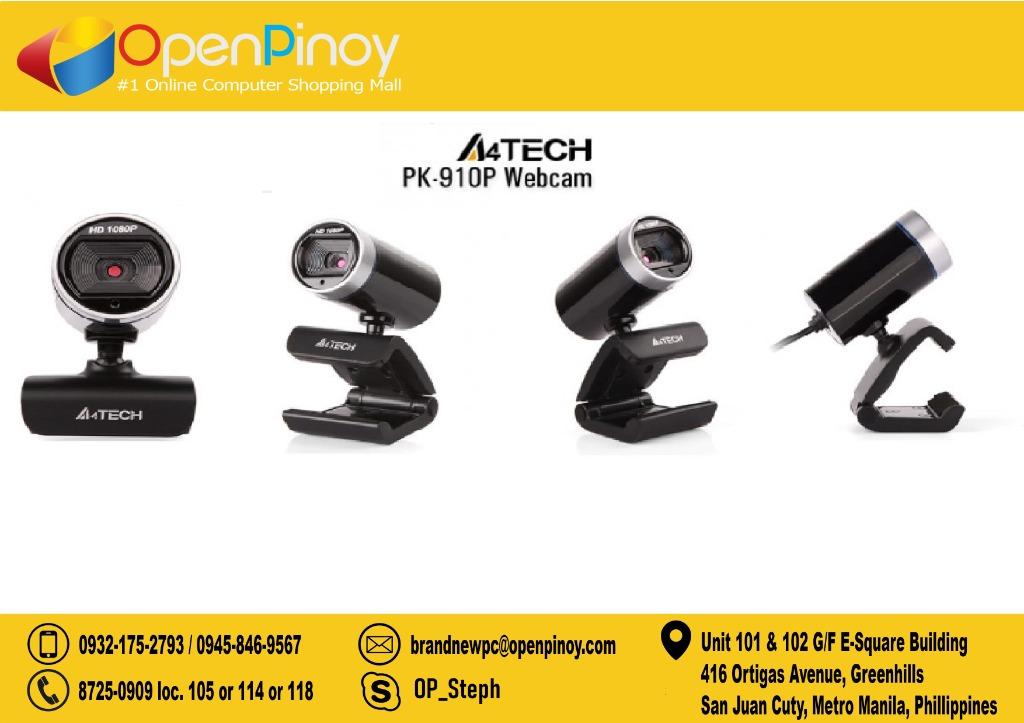 brand new a4tech pk 910h 16 0 megapixel 1080p full hd webcam anti glare web camera