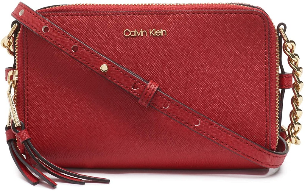 Marybelle saffiano leather dual zip crossbody bag online