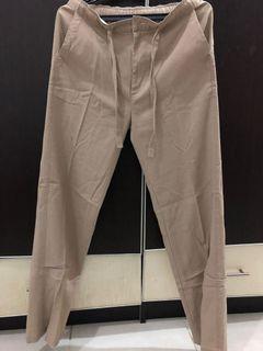 Celana Bahan Cokelat Muda