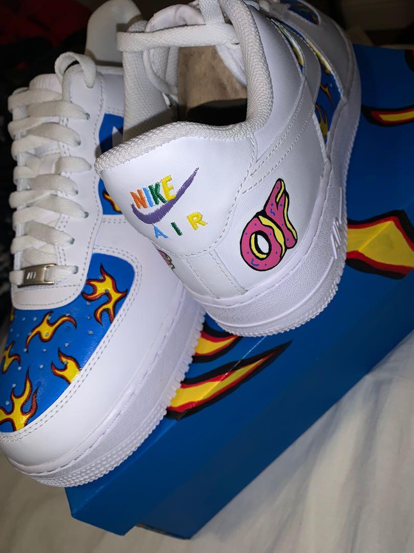 Custom Air Force 1s size 10 odd future Men s Fashion Footwear