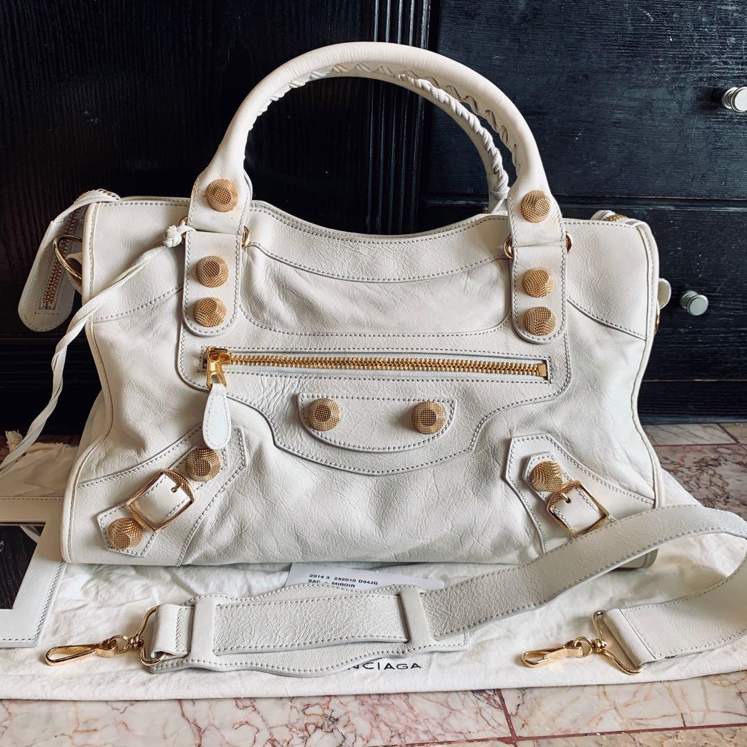 White and gold balenciaga sale