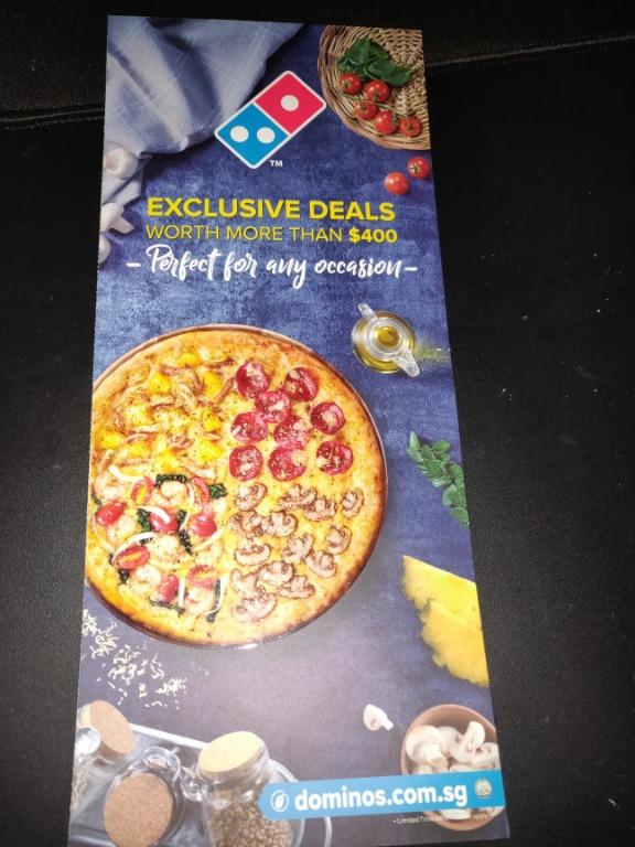 Domino Pizza Coupon Deals SG (Worth $400), Tickets & Vouchers ...