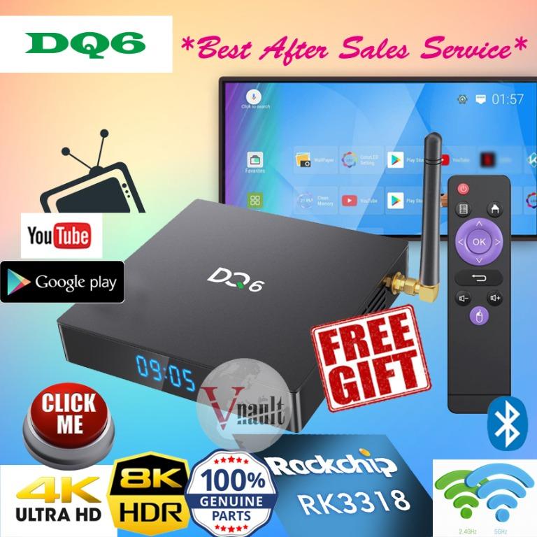 dq6 android 10 box with 4gb ram 32gb rom preinstalled apps 8k setup box android tv box latest android tv box 6k android tv box 4k 4gb android