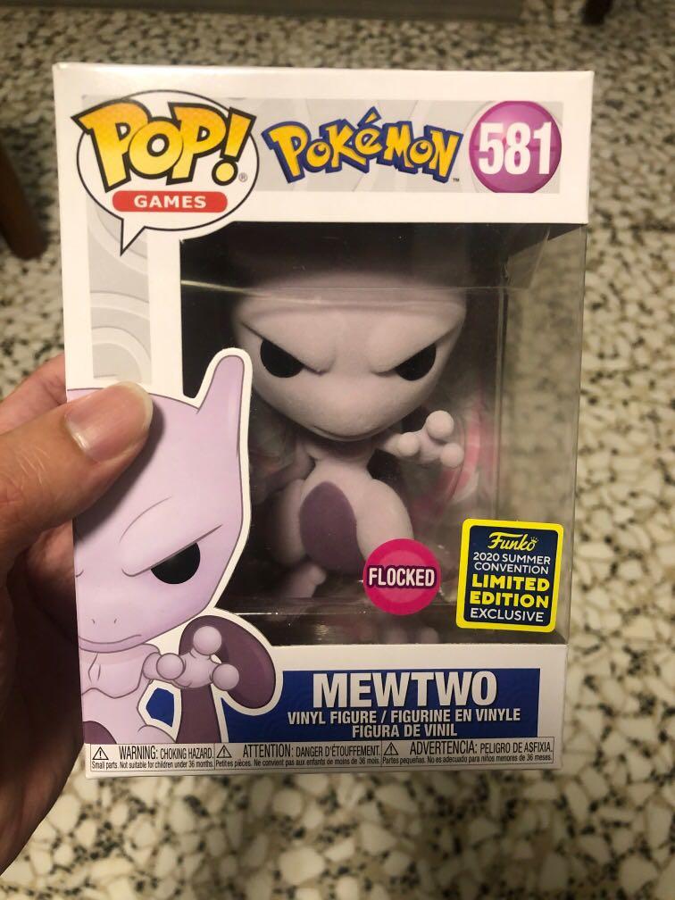 funko pop mewtwo flocked