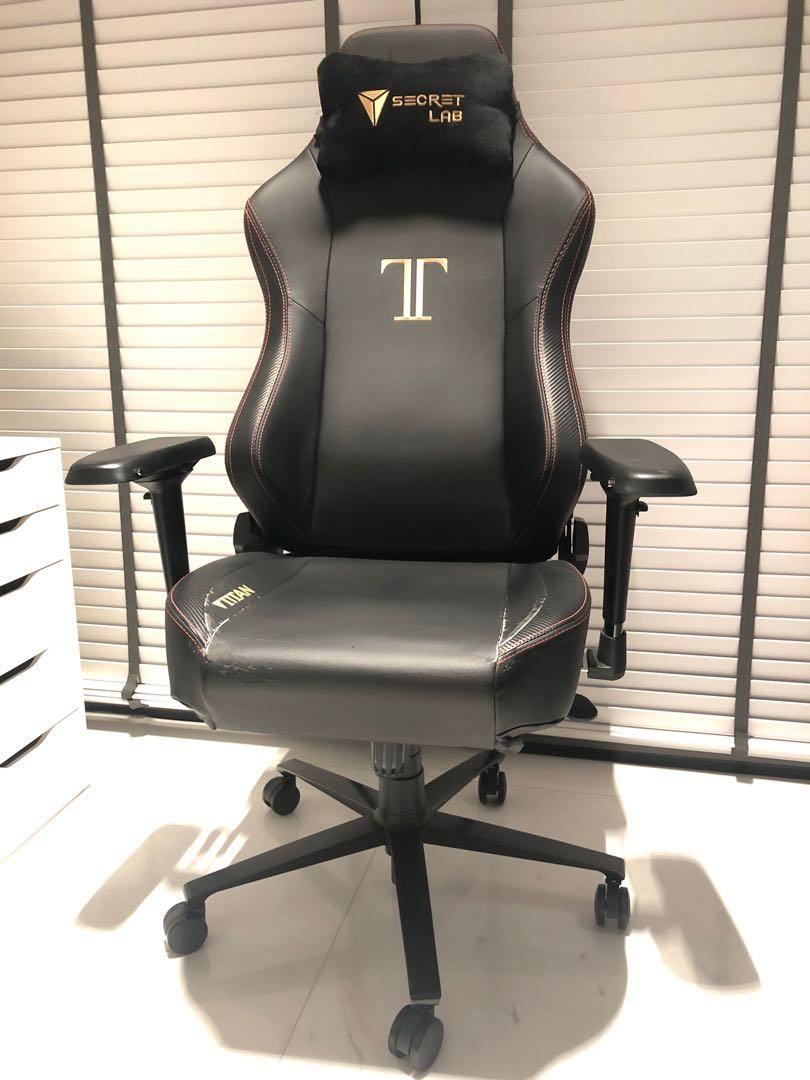 SecretLab TITAN 2018 Stealth Leather Gaming Chair Furniture