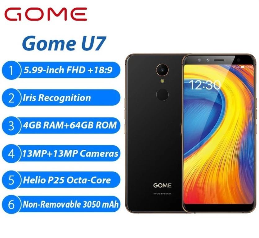 gome u7 4gb ram 64 gb storage, cheap and good andriod phone, singapore ...
