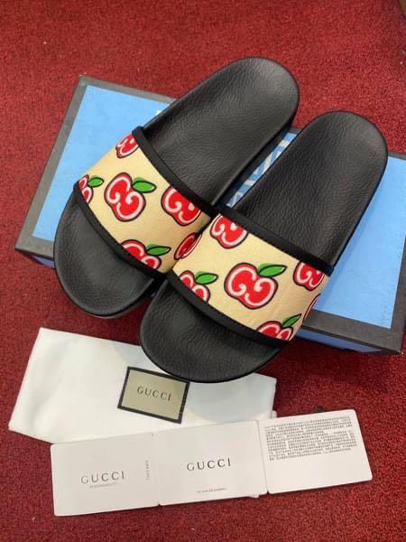 gucci apple slides