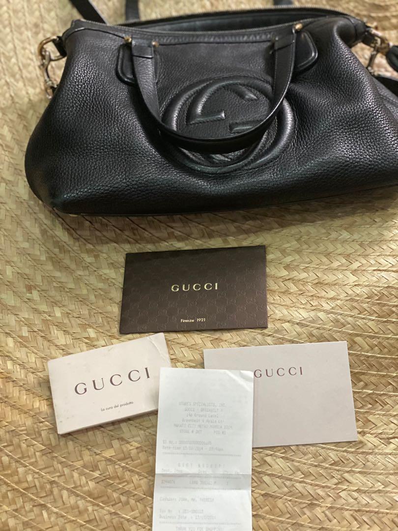 gucci soho 2 way bag