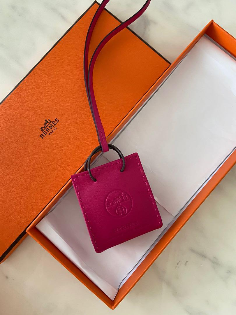 Brand New Hermes Orange Sac Bag Charm - 100% Authentic With Box + All  Packaging