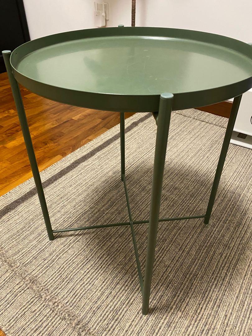 Gladom tray hotsell table green