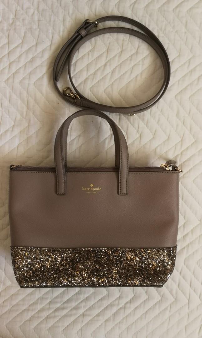 Kate spade bag deals with glitter on bottom