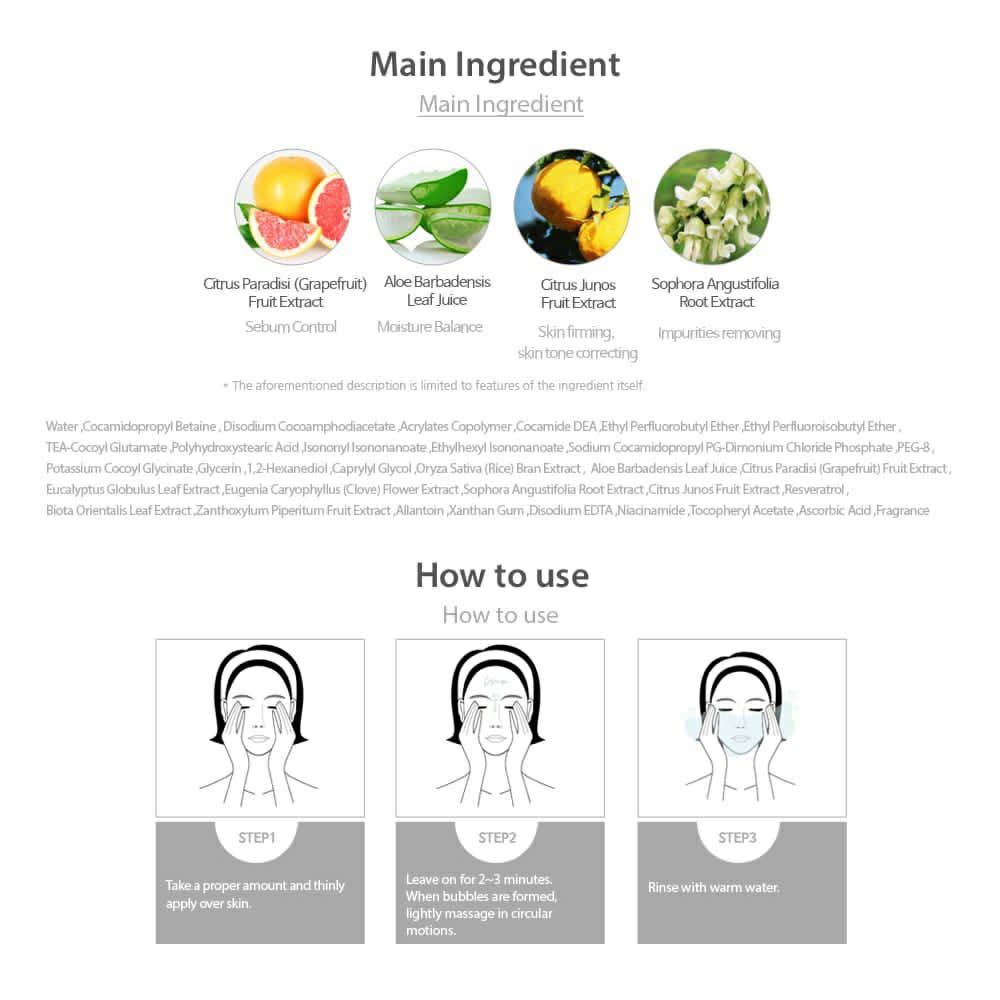 KOREA Bright O2 Bubble Clean Shaper Cleanser 100ml Foaming Deep