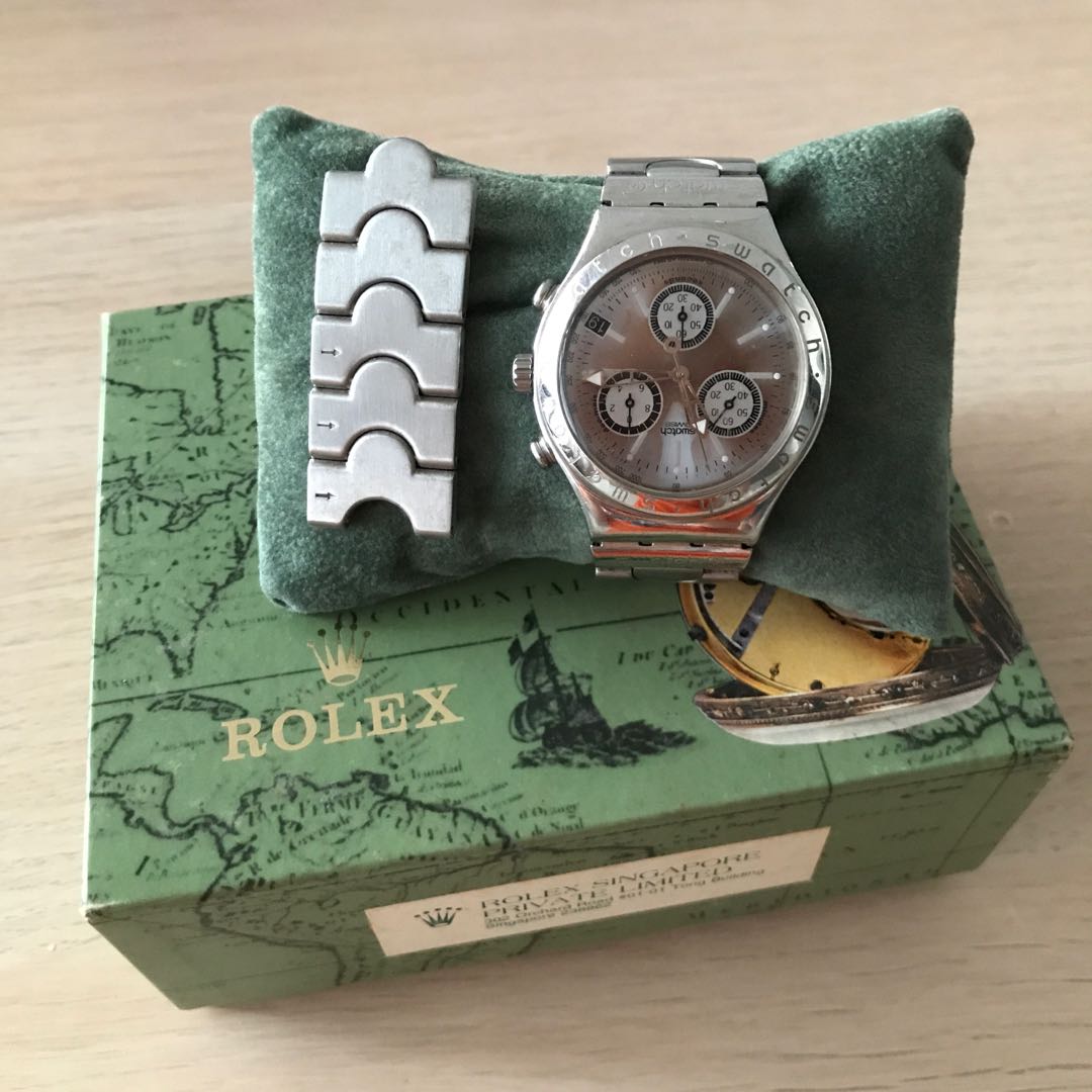 LIMITED EDITION VINTAGE SWATCH IRONY AG 1997 4 JEWELS WATCH