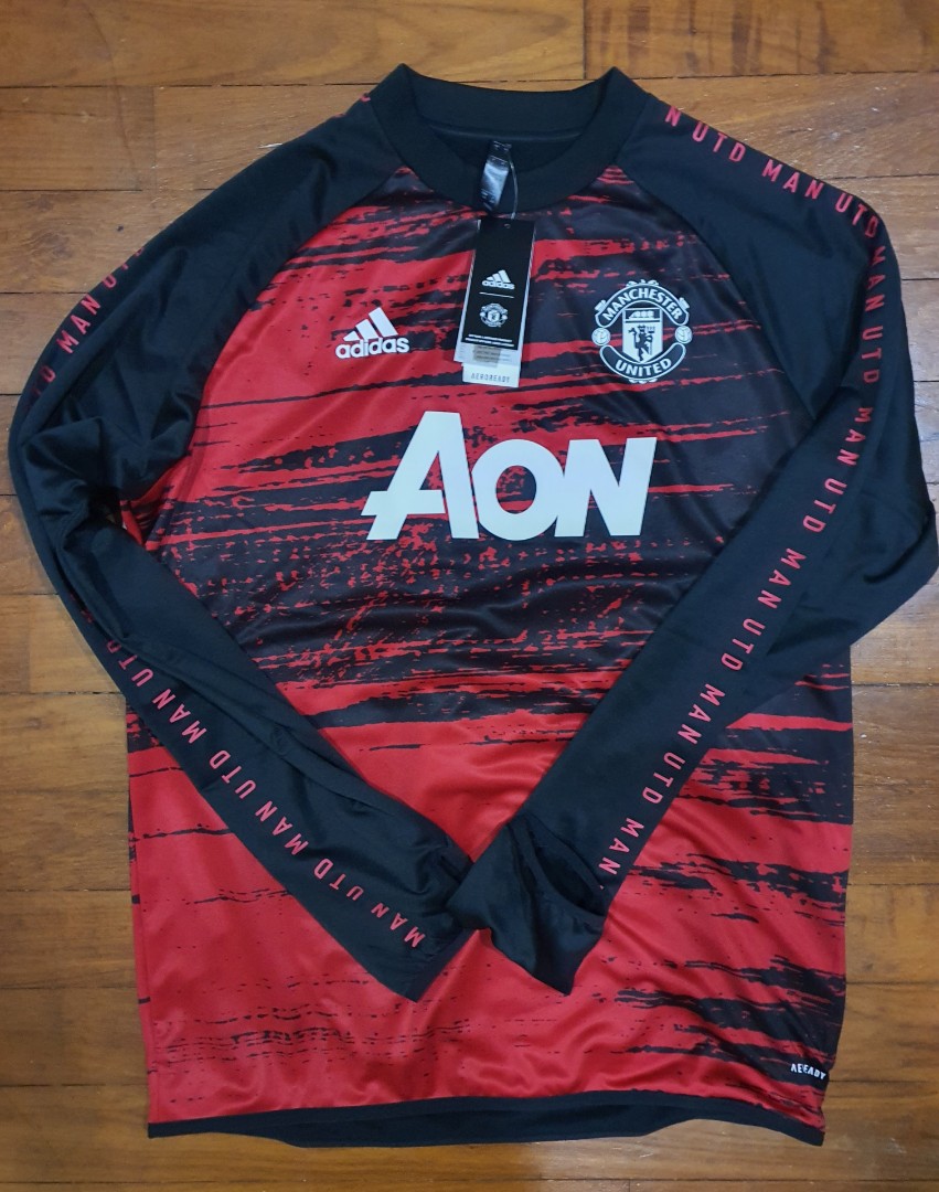 Manchester United Pre Match Long Sleeve Training Top 20/21, Women's ...