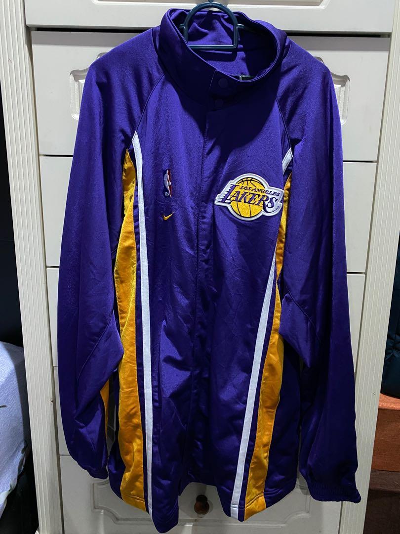 nike lakers jacket black