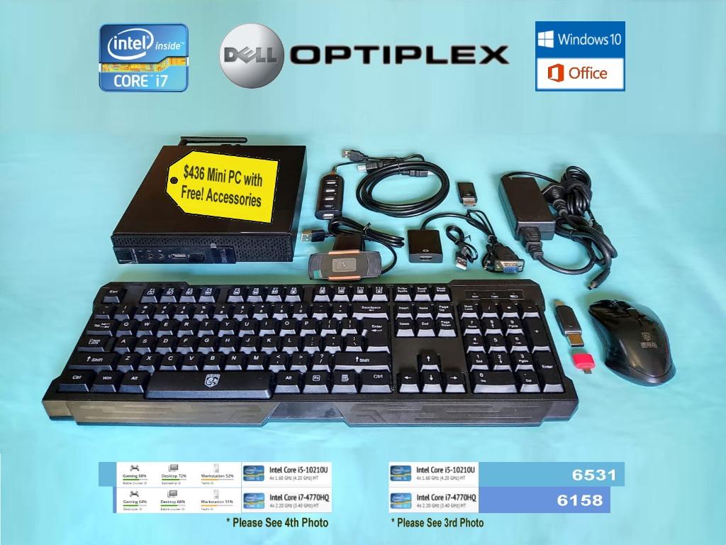 Nego Intel I7 Dell Optiplex 30 M With Optional Dual Monitor 24 Inch Tv Core