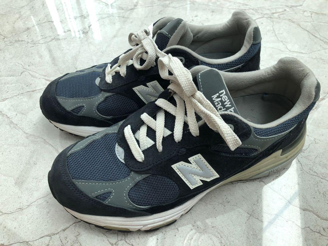 New balance 993 navy hot sale mens