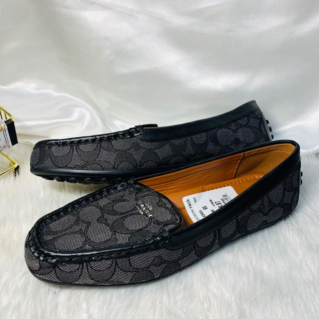 Coach lock store up driver shoes