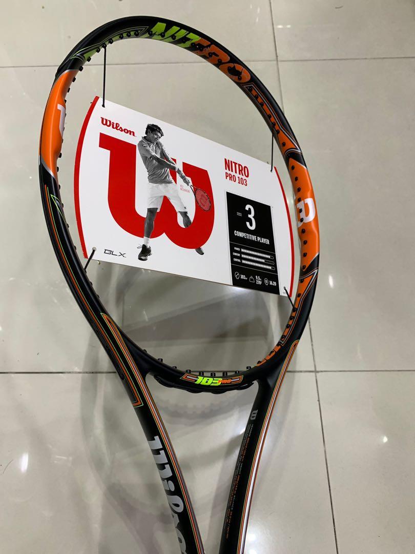 wilson nitro pro 103 graphite tennis racket