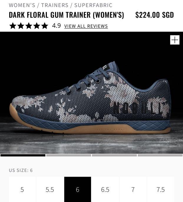 Dark floral gum trainer online