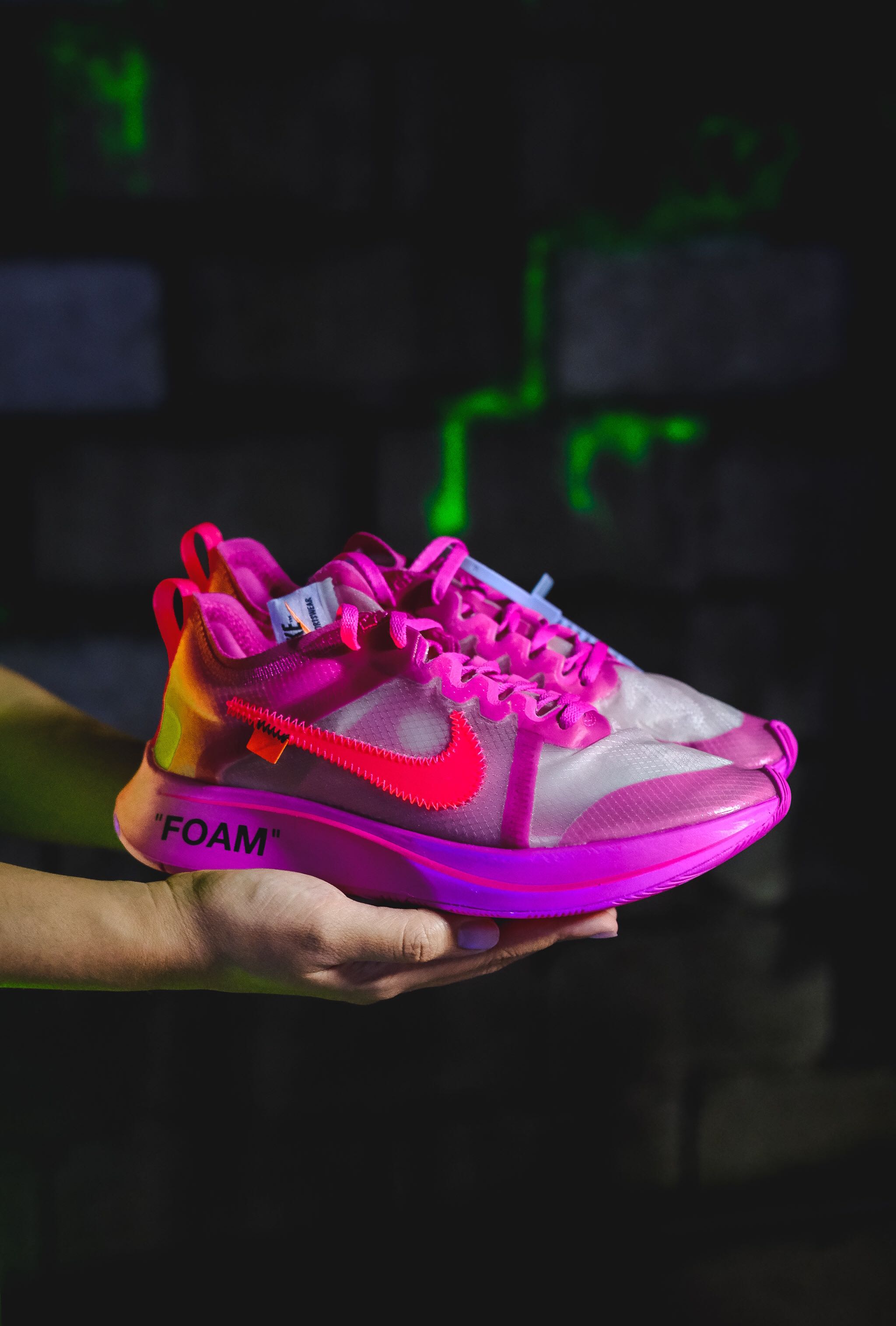 Off White x Nike Zoom Fly Tulip Pink Men s Fashion Footwear Sneakers on Carousell