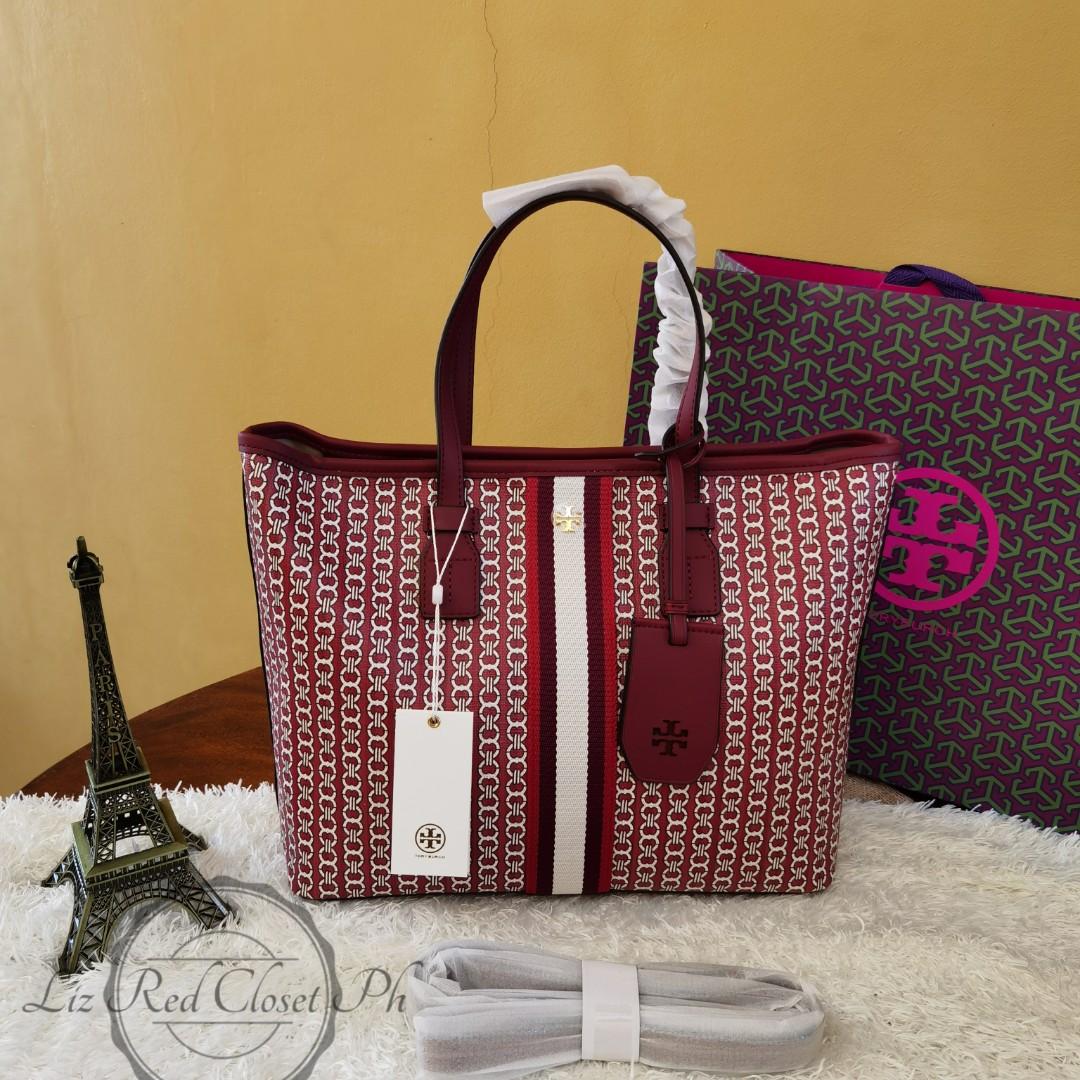 READY STOCK‼️ Tory Burch Gemini Link Canvas Small Tote, Luxury, Bags &  Wallets on Carousell