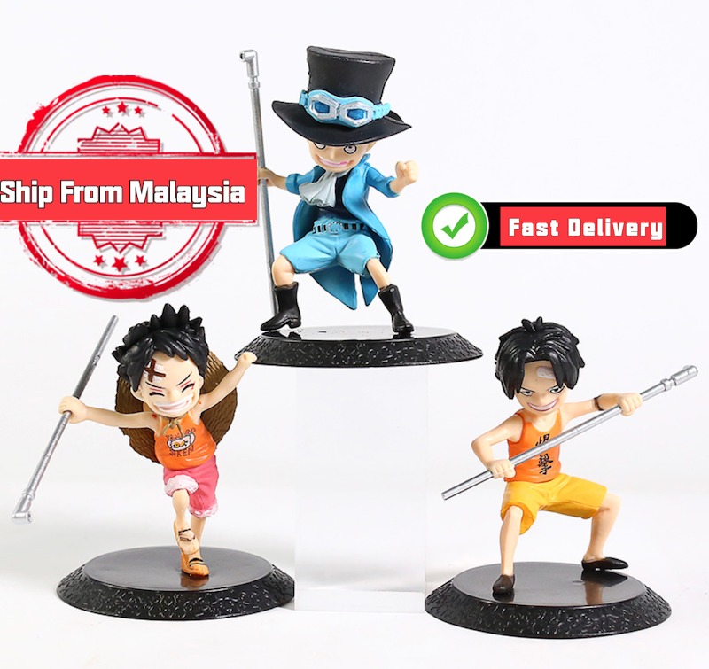 One Piece Three Brothers Young Child Luffy Ace Sabo Mini Pvc Figure Anime Figurine Toys 3pcs Set Hobbies Toys Collectibles Memorabilia Fan Merchandise On Carousell