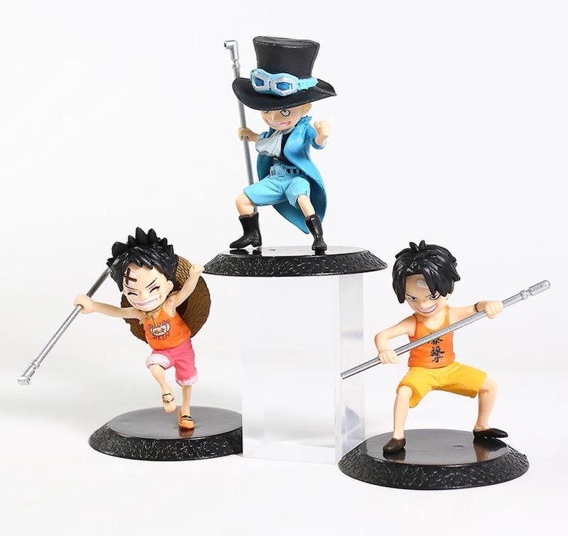 One Piece Three Brothers Young Child Luffy Ace Sabo Mini Pvc Figure Anime  Figurine Toys 3Pcs/Set, Hobbies & Toys, Collectibles & Memorabilia, Fan  Merchandise On Carousell