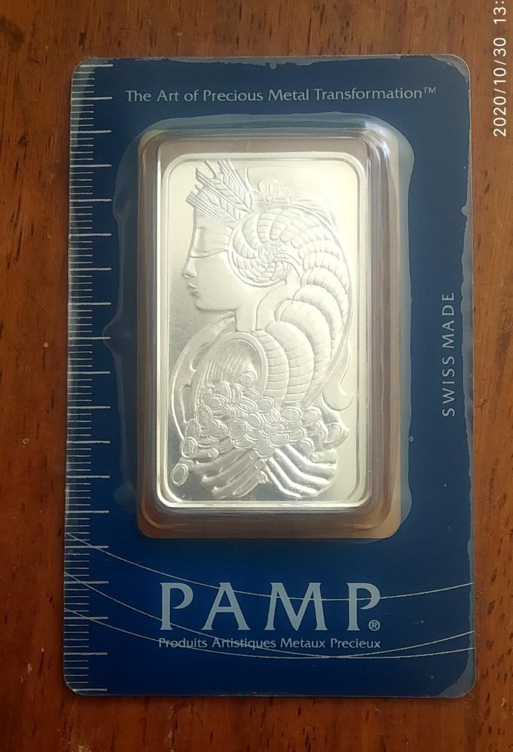 Pamp Suisse Lady Fortuna 1 oz 999 Silver Bar, Hobbies & Toys