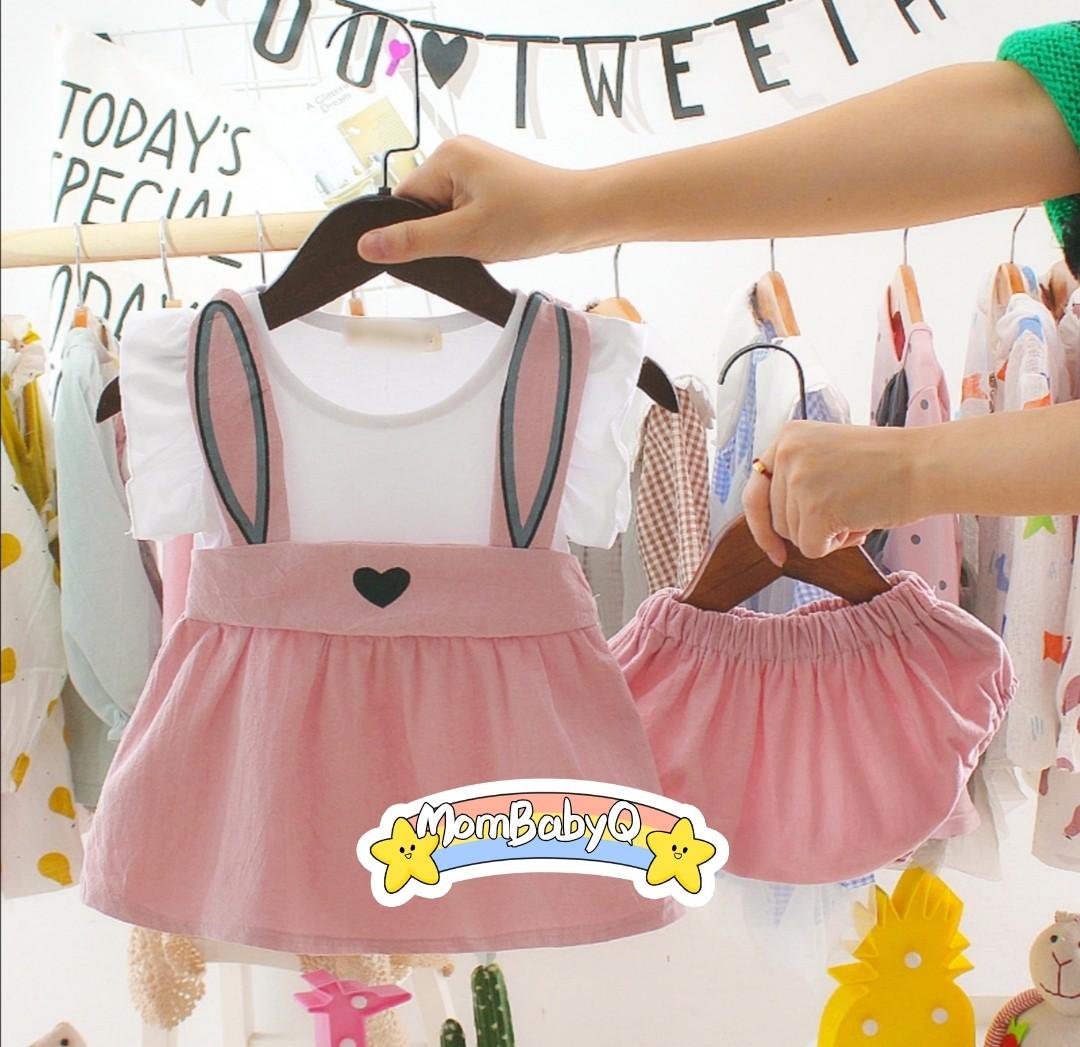 pink rabbit baby clothes