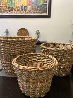 Rattan basket planter set || 2nd Design