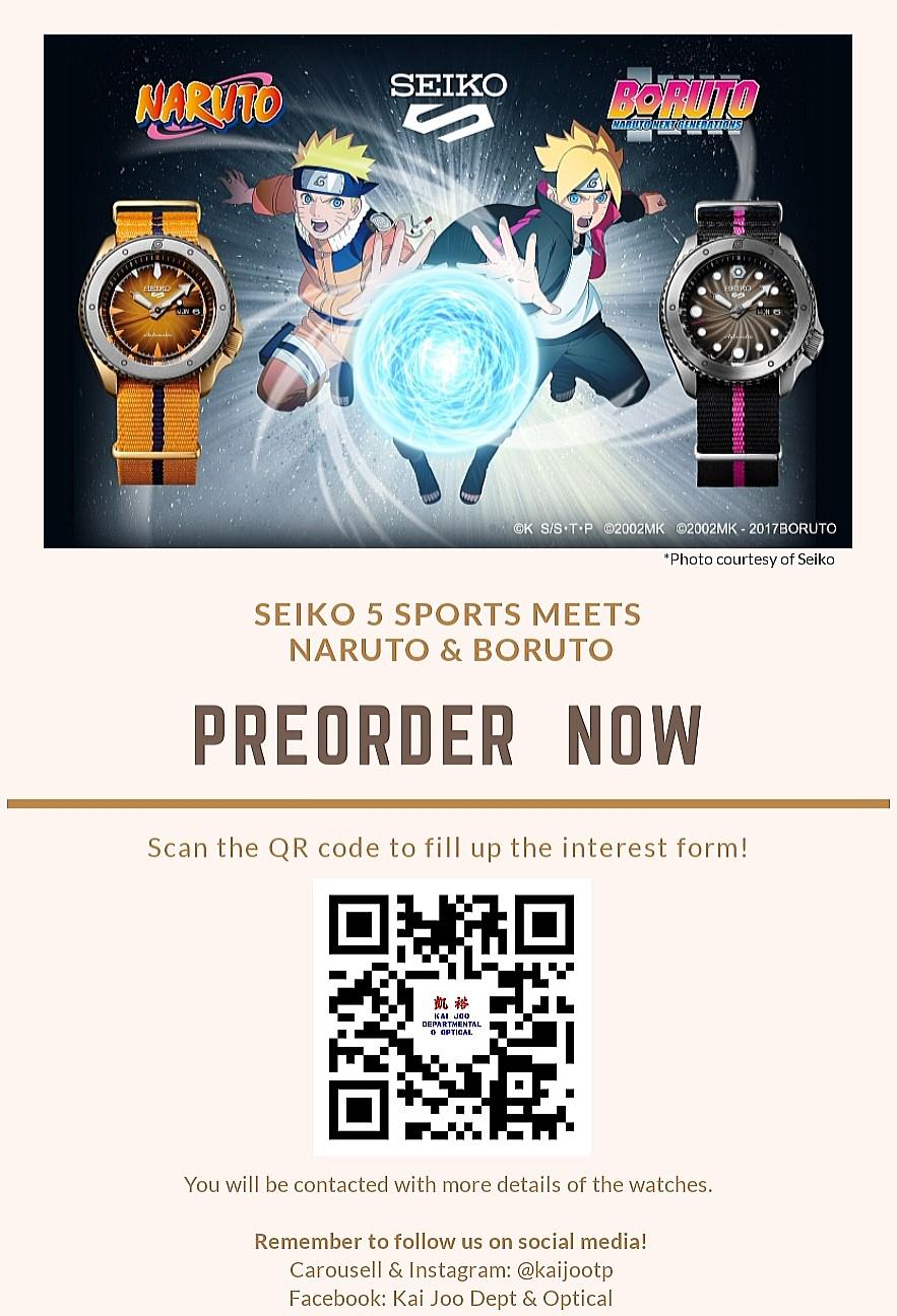 Seiko 5 Sports Naruto Boruto Limited Edition Women S Fashion Watches On Carousell