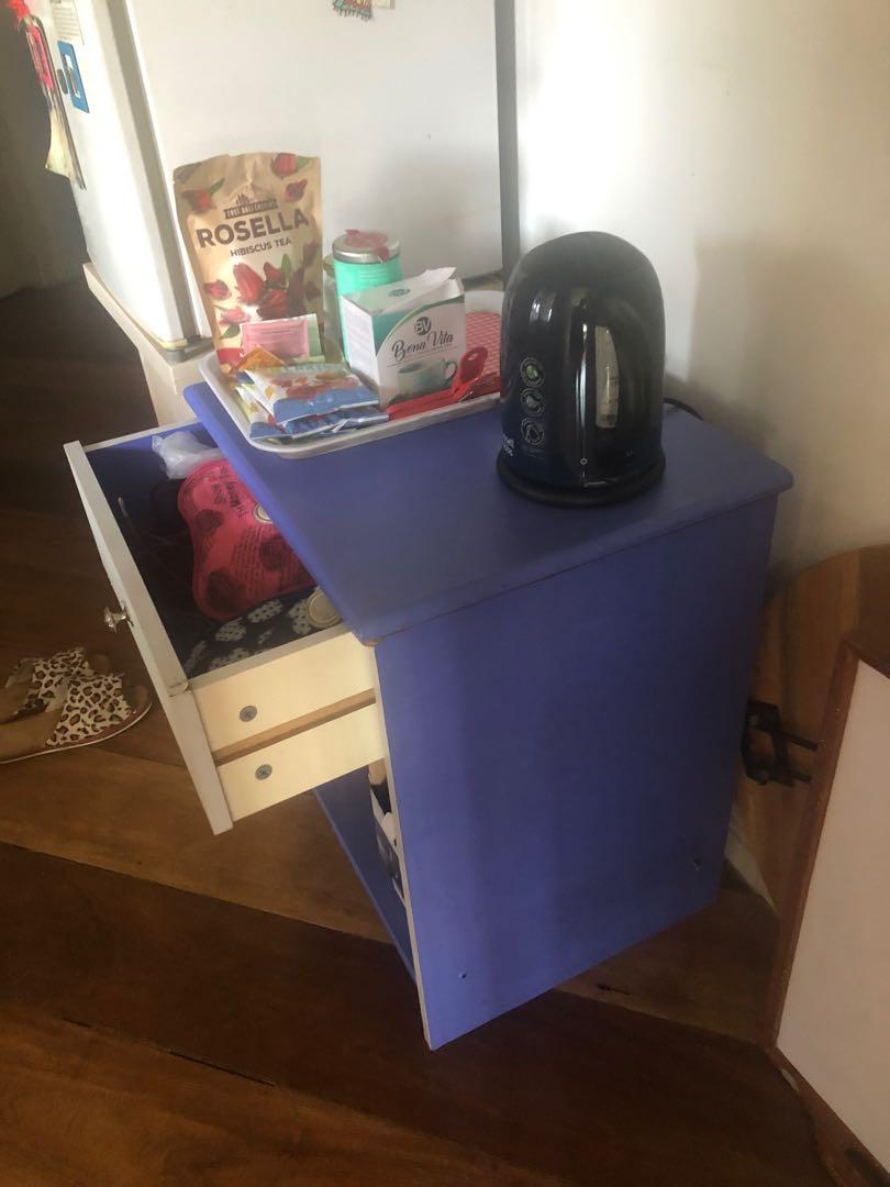 side table (Category: Tables & Sets) located in Quezon City. Submitted by jade.young (Listing ID 1045555505, Image 3). Description: 20 width x 23 height x 15.25 depth. bery sturdy. not wobbly. functional as side table or as corner table. .